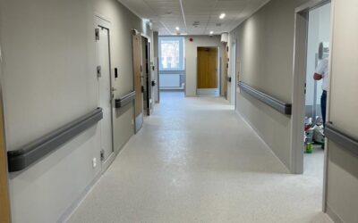 Przebudowa i remont pomieszczeń I i II piętra w budynku nr 2 Oddziału Chorób Wewnętrznych wraz z dobudową klatki schodowej w Szpitalu Morskim w Gdyni – realizacja IV/2021-IV/2022.